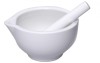 Mojar Mortar din Ceramica cu Pistil ORION, Alb, Diametru 8,5 cm - RESIGILAT