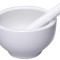 Mojar Mortar din Ceramica cu Pistil ORION, Alb, Diametru 8,5 cm - RESIGILAT