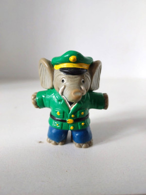 Figurina elefant - Bully, W. Germany 1984 cauciuc, 6cm, vintage foto