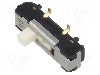 Intrerupator glisant, 2 pozitii, SP3T, ON-ON, Nidec Copal Electronics - CL-SB-13B-02