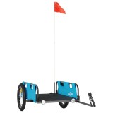 Cumpara ieftin Remorca de bicicleta, albastru, textil oxford si fier