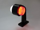 Lampa Gabarit LED Mini Alb-Rosu 12-24V Brat Flexibil 175mm, Distanta gauri 76mm, IP68, Turcia