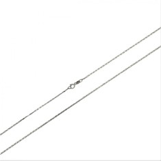 Lantisor din Argint 925, model plat rotund (ccc) 55 cm