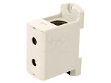 Conector de Șine 25-150mm2, Gri, 2 Borne, Lățime 31mm