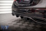 Spoiler Maxton Design potrivit pentru bara de protectie din spate A Design-Line pe Mercedes S-Class W223 dupa 2020, lac negru Performance AutoTuning
