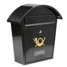 Cutie postala Vorel 78585, otel, 380x320x105mm, Negru, 2 chei