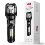 Lanterna XO YH20, Zoom Telescopic, 1200mAh, Autonomie 3h, LED Puternic, Portabila, Negru