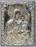 Maica Domnului cu Pruncul, Icoana cu ferecatura, Atelier Romanesc, Perioada Interbelica
