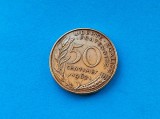 Moneda 50 Centimes Franta 1962, XF++, Rara
