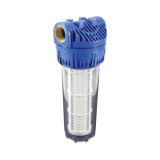 Filtru de apă Profec, Filtru de apă potabilă 10&quot; - Plastic 3/4&quot;, Filet interior, 8bar 60micron, P&acirc;nză de poliester