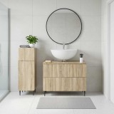 Cumpara ieftin Set de dulapuri pentru baie, 2 piese ZWOLLE Stejar Sonoma