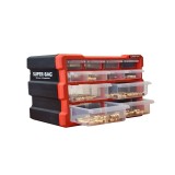 Cumpara ieftin Cutie organizator suruburi, cu 12 de locuri, ASR-6007, 267 x 262 x 157 mm