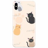 Husa silicon pentru Apple Iphone XS Max, Meow