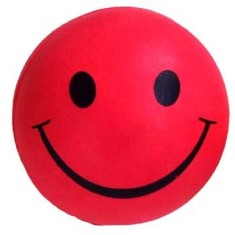 Jucarie minge plina Emoji &Oslash; 5,7 cm roz