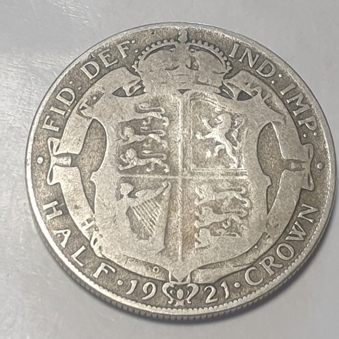 Anglia Half Crown 1921 argint Georg V