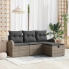 VidaXL Set de canapele pentru grădină 4 pcs Gri 179 x 117 x 85 cm 3359048