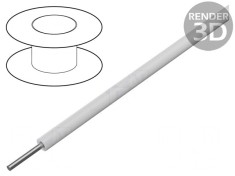 Cablu HookUp Wire Cu 24AWG PVC Alb 30,5m foto