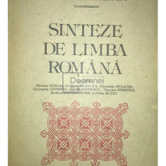 Theodor Hristea - Sinteze de limba română (editia 1984)