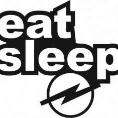 Sticker Auto Eat Sleep Opel