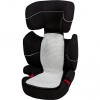 Husa Scaun Auto Copii Altabebe Antitranspiratie, Grupa 2/3 (15-36kg), 70x33/24cm, Alb/Negru, Microfibra &amp; 3D tip Fagure