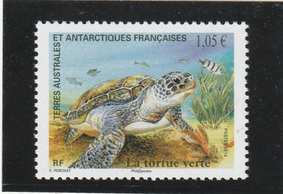 Taaf 2014-Fauna,Reptile,Broasca testoasa verde ,dantelat,MNH,Mi.865 foto