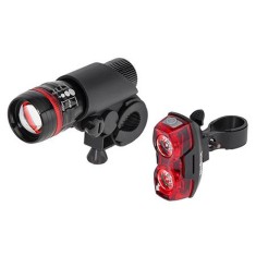 Set far si stop bicicleta LED Vipow, rezistent la ploaie, alimentare AAA