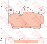 Set placute frana,frana disc PORSCHE CAYENNE (9PA, 955) (2002 - 2010) TRW GDB1652