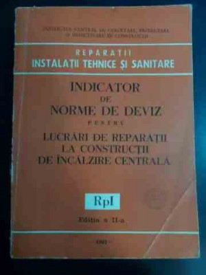 Indicator De Norme De Deviz Pentru Lucrari De Reparatii La Co - Colectiv ,546585 foto