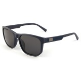 Ochelari wayfarer polarizati pentru barbati, albastru mat / gri