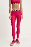 Under Armour leggins de antrenament HG Authentics culoarea negru, cu imprimeu, 1383559