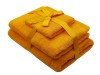 Set prosoape 3 piese 500 gsm (fata, maini, corp) Galben, SomnART Relax KipRoom
