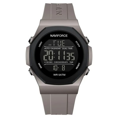 Ceas Barbati Naviforce 7117 Gri , Functii Multiple, Design Sport, Rezistent la socuri, Rezistent la Apa 5ATM foto