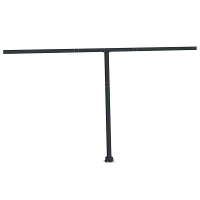 Set stalp pentru copertina, antracit, 450x245 cm, fier foto