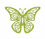 Cumpara ieftin Sticker decorativ Fluture, Galben lime, 60 cm, 1149ST-9, Oem
