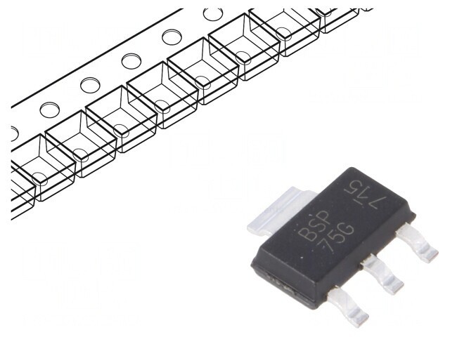 Power Switch Low-Side 1.6A N-Channel SMD SOT223