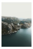 Tablou Canvas, "Navig&acirc;nd printre st&acirc;ncile fjordului nordic", Frumusețe, St&acirc;nci, Apă, Peisaj, Natură, Liniște, Măreție, Văi, Perfectionare, Cer, Albast