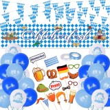 Set aniversar Formizon, latex/carton/tesatura, multicolor, 46 piese