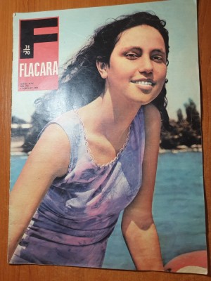 flacara 1 august 1970-art si foto mina ocna de fier,directia regionala CFR cluj foto