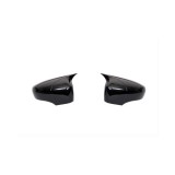 Capace oglinda tip Batman, negru lucios, pentru Renault Captur 2013-2019 (set 2 buc.)