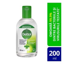 Gel dezinfectant pentru maini Dettol, efect antibacterian, 200 ml foto