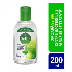 Gel dezinfectant pentru maini Dettol, efect antibacterian, 200 ml