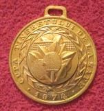 Medalie UTC-Locul I - Tenis de Masa Cupa Tineretului de la Sate - anul 1974