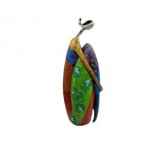 Statueta colorata, Topautochei&reg; stil Africa, meditatie, motivationala, 23.4 x 8.5 cm, Topautochei&reg;