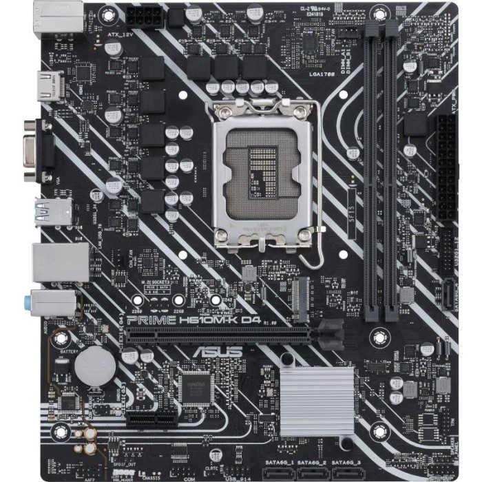 PLACA de BAZA Asus &quot;PRIME H610M-K D4&quot;, skt LGA 1700, mATX, Intel H610, 2 x DDR4, max. 64 GB, 4 x SATA, 1 x M.2, 7.1, &quot;PRIME H610M-K D4&quot;