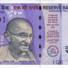 INDIA █ bancnota █ 100 Rupees █ 2018 █ P-112a █ UNC █ necirculata