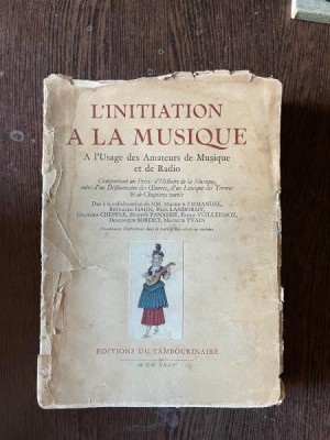 Maurice Emmanuel L initiation a la Musique (1935) foto