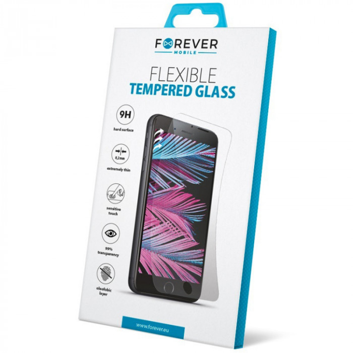 Folie Protectie Ecran Forever pentru Samsung Galaxy A20e, Sticla securizata, Flexible