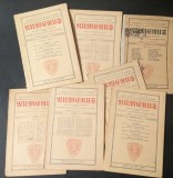 1935-1936 NUMERUS &ndash; Caietul nr. 1-8. REVISTE de MATEMATICA R.N Raclis, Director. Institutul Matematic Roman Periodic Vechi Revista Gazeta Geometrie...