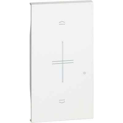 Placa intrerupator jaluzele K4027CW 2M Living Now Bticino alb KW43M2 foto