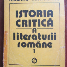 Istoria critica a literaturii romane vol.1-Nicolae Manolescu